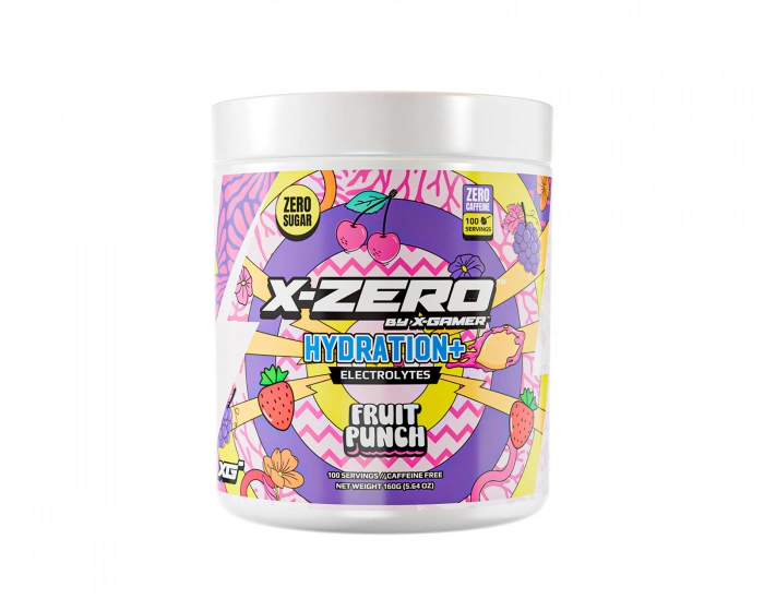 X-Gamer X-Zero Hydration+ Fruit Punch - 100 Servings